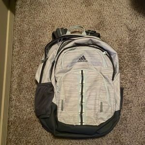 Adidas backpack | light grey and blue |